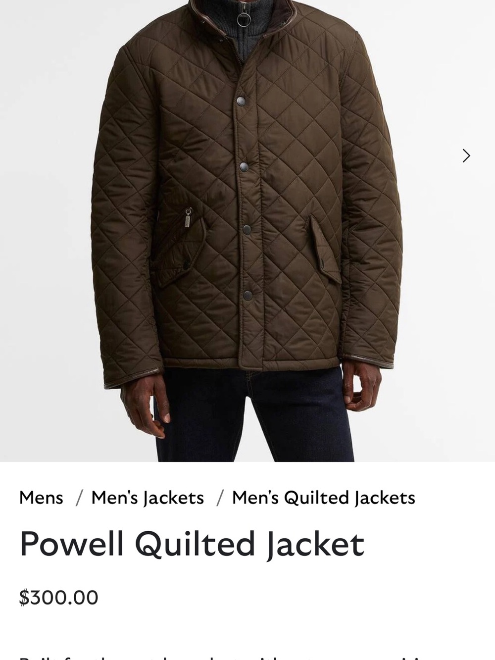 Quilted Jacket - Brown